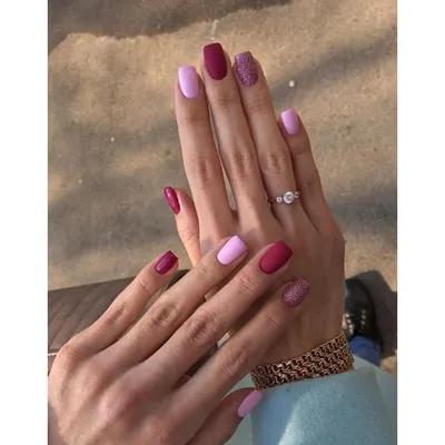 Manicure | Дизайнерские ногти, Розовые ногти, Круглые ногти