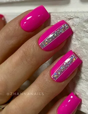Малиновый маникюр | Pink nails, Nails, Trendy nails