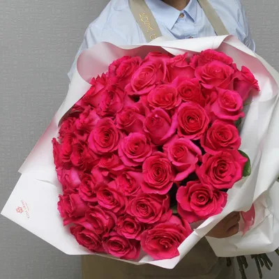 Малиновые розы - купить по выгодной цене | Цветочный магазин \"Оазис\"