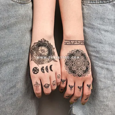 Иллюстрация Мандала, Эскиз тату. Дотворк. Mandala, tattoo sketch,