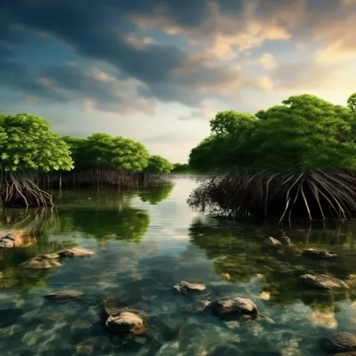 Мангровые леса - деревья в воде. | taiga.co | Дзен