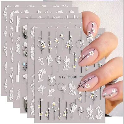 5D Nail Sticker - Flower