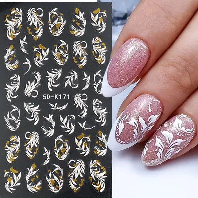 Little Daisy Nail Sticker 5D Nail Sticker Women's Nail Art Decoration DlY  Multicolor Press On Nails Cartoon Animal Little Bee Nail Decals | SHEIN