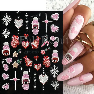 opvise Nail Sticker Non-Fading 5D Effects Ultra Thin White Wedding Nail  Design Embossed Flower Stickers for Manicure - Walmart.com