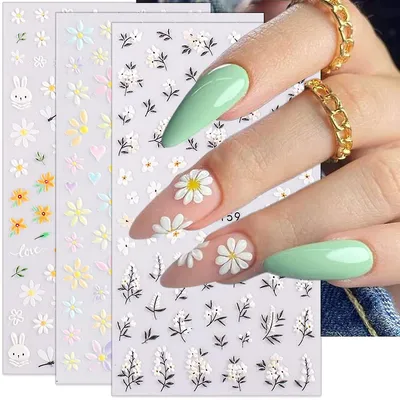 5D Flower Nail Art Stickers 5D-K094 | Nail Art Designs | Brunson