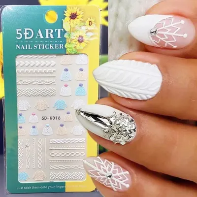 Vintage Rose Relief 5d Nails Stickers Butterfly Flowers White Black Design  Decal Manicure Wedding Nail Art Diy Slider Bestz-5d-2 | Fruugo AE