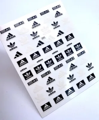 Adidas nails by CosmosBrownie on DeviantArt