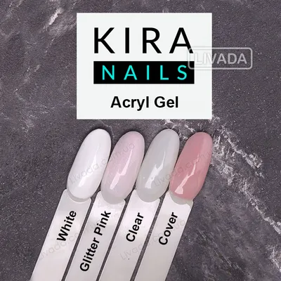 Купить Kira Nails Acryl Gel Glitter Pink - Акрил-гель (розовый с  глиттером), 15 г по цене интернет-магазина Estetic