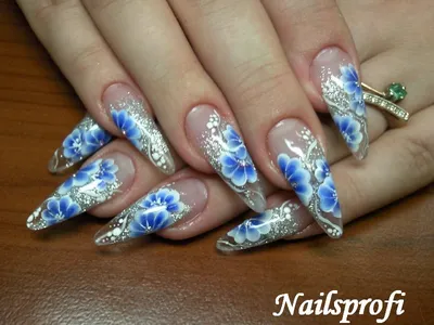 Акриловые рисунки на ногтях - Студия красоты \"NailsProfi\"