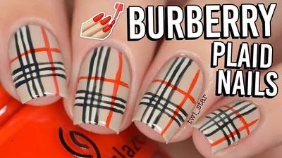 Burberry Plaid Nails With Zoya