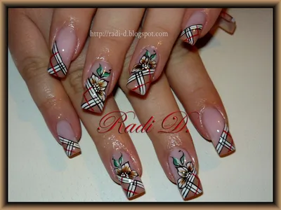 Burberry Nail Art by DarkShadowChibi on DeviantArt