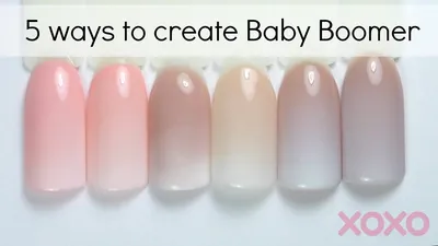 How to: Baby Boomer Nails ♡ French fade tutorial - YouTube