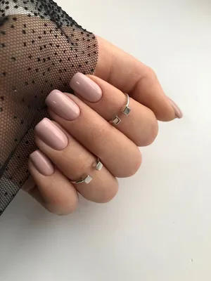 Однотонный нежный бежевый маникюр | Nail designs, Nails, Beauty