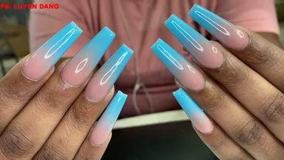 blue french nails🩵 | Gallery posted by nataliehixon | Lemon8