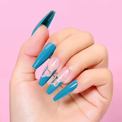 25 Fabulous Pop Art Nail Ideas You Should Try : Sky Blue Pop Art Nails 1 -  Fab Mood | Wedding Colours, Wedding Themes, Wedding colour palettes