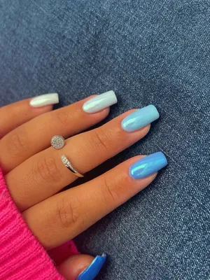 WINTER Wonderland-press on Nails Winter Nails Luxury Nails-long Coffin Blue  Nails Christmas Nails - Etsy