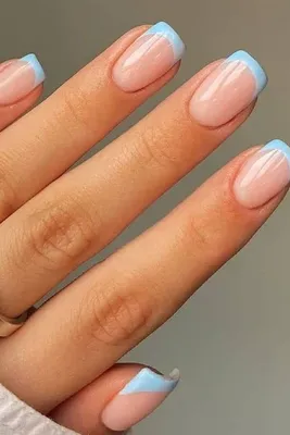 50 Cute Summer Nails 2022 : Aqua and Royal Blue Wavy Nails I Take You |  Wedding Readings | Wedding Ideas | Wedding Dresses | Wedding Theme