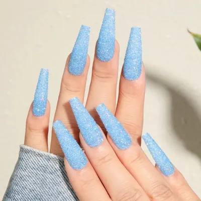 31 Cute Sky Blue French Tip Nails : Different Shades of Sky Blue Tips 1 -  Fab Mood | Wedding Colours, Wedding Themes, Wedding colour palettes