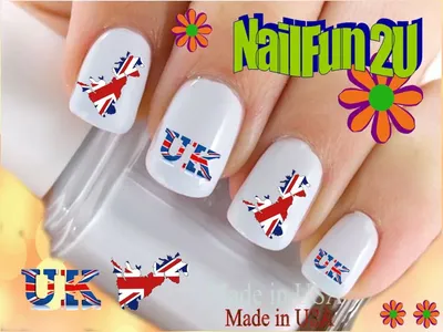 British Flag Nails Art and Designs - LadyLife