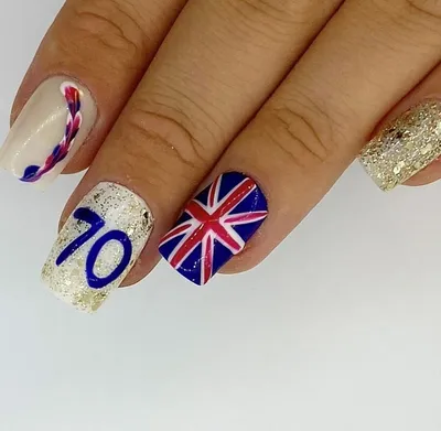 British Flag Nails Art and Designs - LadyLife