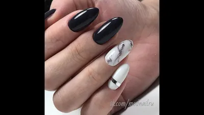 Маникюр 3D для черно-белых ногтей (ФОТО) - trendymode.ru
