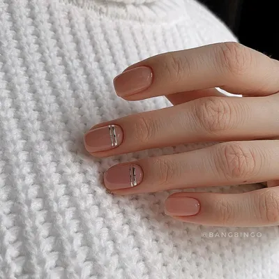 2019 Модный офисный маникюр для деловой женщины | Casual nails, Short  nails, Nude nails