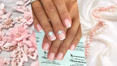 Свадебный маникюр 2020! Нежный дизайн ногтей для невесты! | Bride nails,  Bridal nails, Wedding nails design