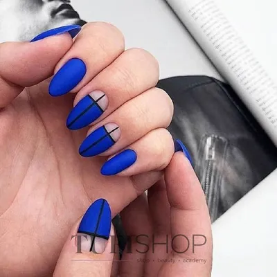 Новинки синего маникюра: 80 свежих фото | Blue nail art designs, Blue nail  art, Blue nails