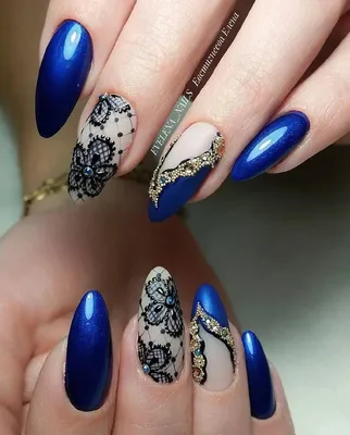 🎥 Ногти♦️Маникюр♦️УрокиさんはInstagramを利用しています:「#ВидеоПодборкаНогти ⠀ Какой  дизайн понравился больше? 1,2,3,4,5,6, 7 и… | Lace nails, Lace nail art,  Blue nail designs