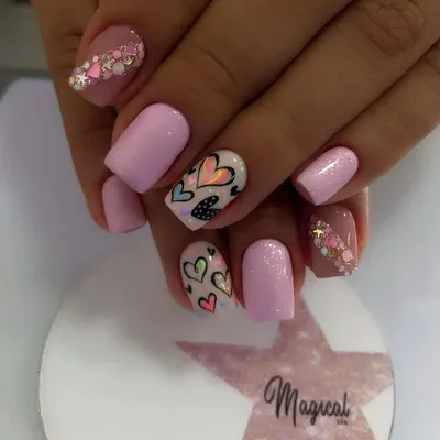 Дизайн ногтей тут! ♥Фото ♥Видео ♥Уроки маникюра | Manicure, Gold nails,  Nail colors