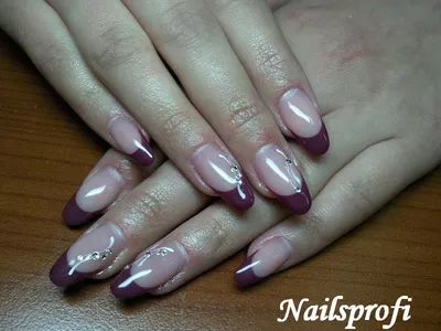 Французский маникюр на коротких ногтях - Студия красоты \"NailsProfi\"