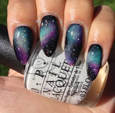 Simple Realistic Galaxy Nails Design | DEA NOVA