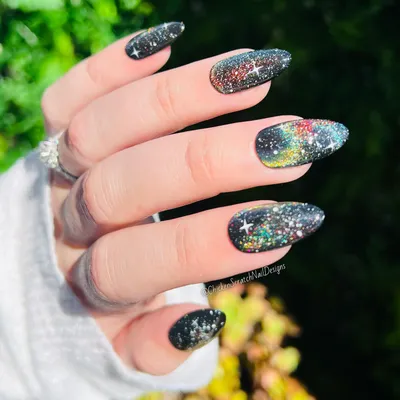 Galaxy Nails · A Glitter Nail · Beauty on Cut Out + Keep · Creation by Kin  Dragon