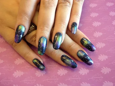 Pink Galaxy Nails 💗⭐️🌌 | Gallery posted by Samantha R. | Lemon8