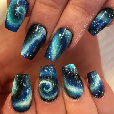 Galaxy Nails Tutorial | Nails By Kizzy - YouTube