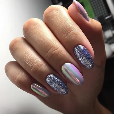 Длинные белые ногти с блестками | Nails, Perfect nails, Manicure