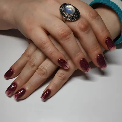 Макро ногти блестками растяжка @yannishka_nail | Nails, Dish soap, Soap