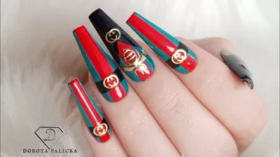 gucci nails for @aqua_revolver with inspiring from the always amazing  @asabree @fingerbangportland #gucci #guccinails #ac… | Gucci nails, Fake  nails, Luxury nails