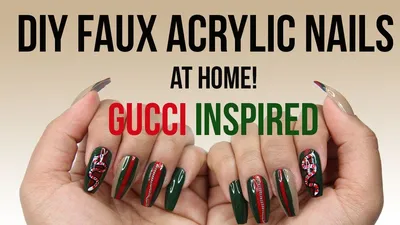 50+ Beautiful Black And White Nail Designs - The Glossychic | Gucci nails,  Chanel nails, Bling nails