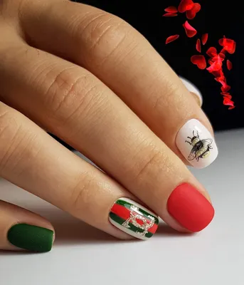 Best Summer Nails 2021 To Rock Your Look : Pretty Colourful Gucci