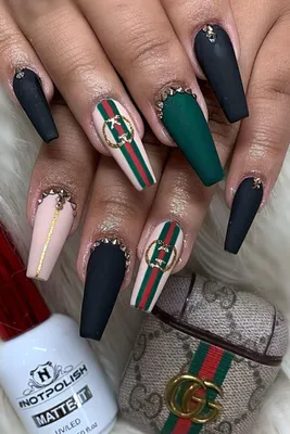 Gucci nails done by Nicky! #dipped #getdipped #dippedpdx #designernails  #nailspromagazine #nailtech #nailsalon #nailaddict #nails💅 #notd… |  Instagram