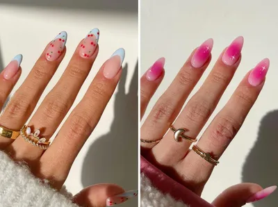 Модный маникюр лето 2023 - фото, дизайн, новинки, идеи | Romantic nails,  Sassy nails, Cute acrylic nails