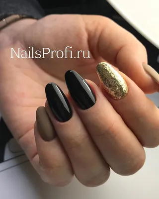 Ombre Black Gradient / Омбре Черный Градиент / Manicure - YouTube