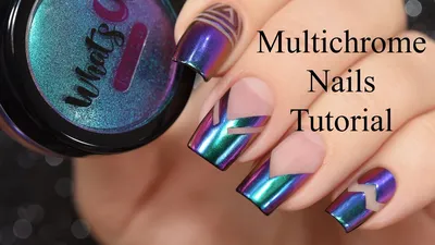 Chameleon Multichrome Nails Tutorial - YouTube