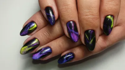 GEL nail wraps: NO UV lamp needed (Purple Dragon Chameleon) – Nails Under  Wraps