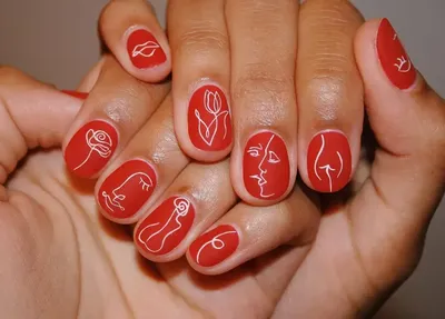 Маникюр ко Дню Святого Валентина. Valentines Day Nail Art - YouTube