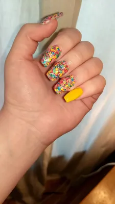 Confetti nails : r/NailArt