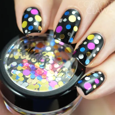 confetti nails