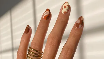 Дизайн ногтей с золотом