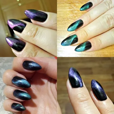 кошачий глаз 3д | Nails, Beauty